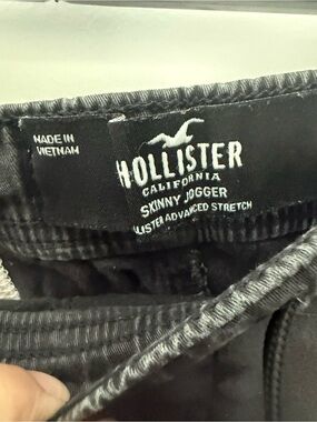 Hollister skinny washed Black Jogger Pants